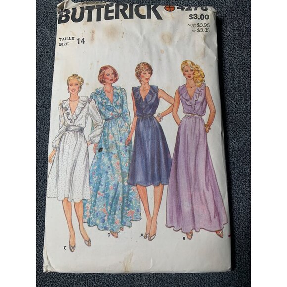 Butterick Misses Dress Sewing Pattern sz 14 4278 - uncut - Picture 1 of 5